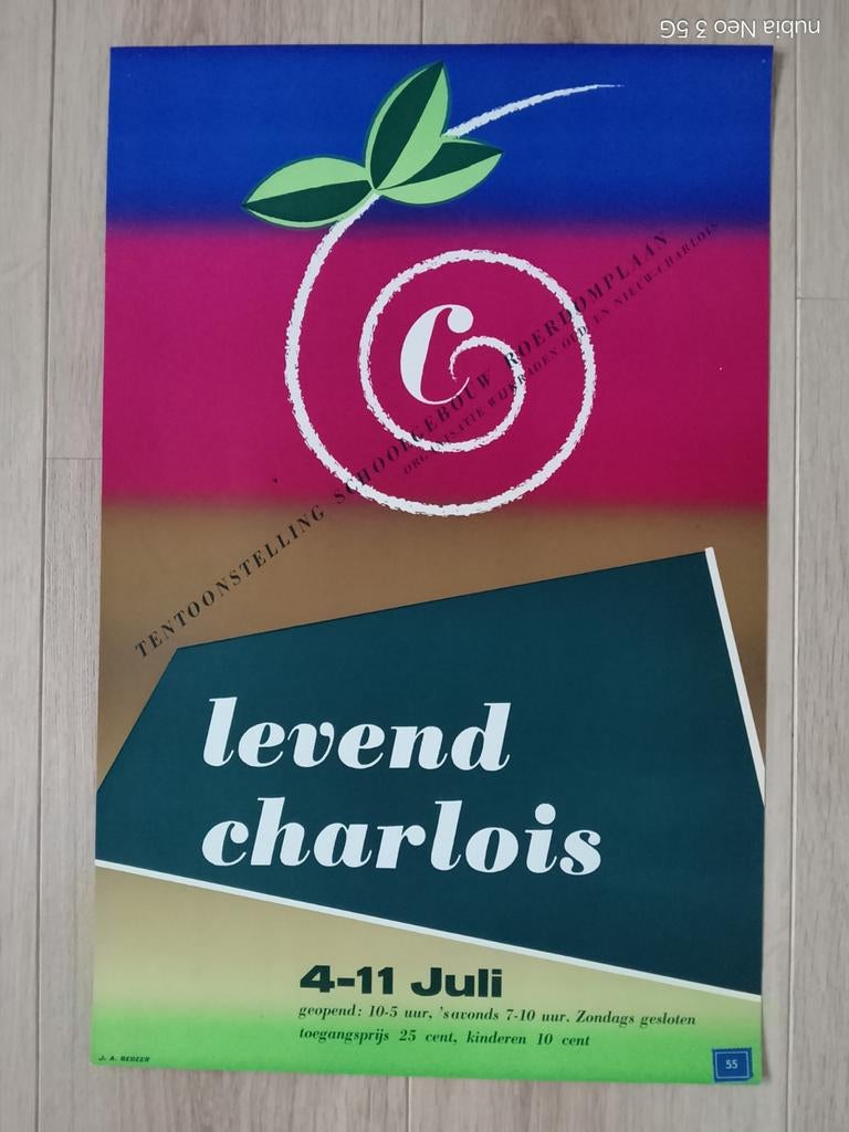 Levend Charlois - Tentoonstelling Poster, Rechthoekig Staand, Ophalen of Verzenden, Zo goed als nieuw, A1 t/m A3