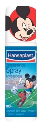 Hansaplast Ontsmettende Spray Mickey 100ml (3 voor €5,-), Nieuw, Overige typen, Ophalen of Verzenden