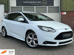 Ford Focus Wagon 2.0 EcoBoost ST-2/PARKS/NAVI/CRUISE/APK, Euro 5, 4 cilinders, Wit, 14 km/l