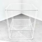 Bijzettafel Max Sauze Atrow mod Isocele vintage design, Ophalen, Rechthoekig, Metaal of Aluminium, 45 tot 60 cm