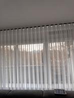 Gordijn Wave plooi wit met zwarte rails 4 meter, Huis en Inrichting, Ophalen, Zo goed als nieuw, Wit, 200 cm of meer