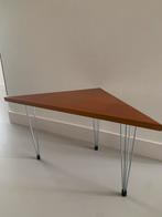 Vintage pin age hairpin bijzettafel deens fritz hansen, Ophalen, Zo goed als nieuw, Hout, Minder dan 55 cm
