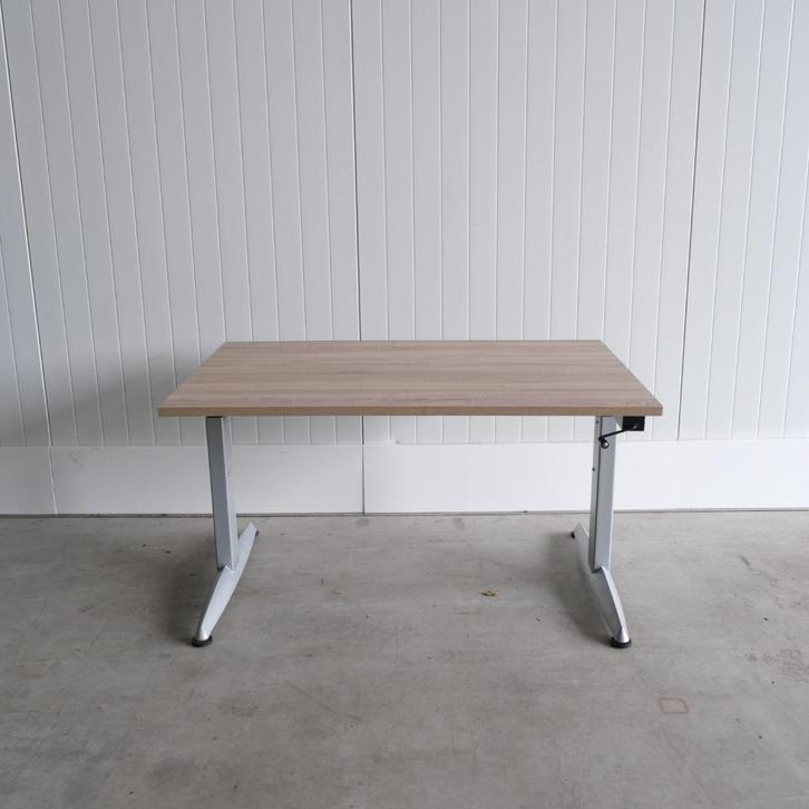 Zettoe Slinger zit-zit bureau - H62-82cm - 120x80cm - BR83, Huis en Inrichting, Bureaus, Gebruikt, Bureau, In hoogte verstelbaar