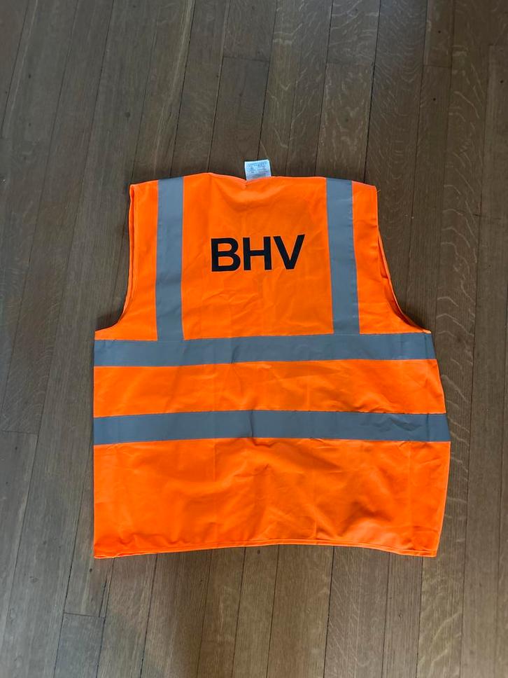 2 BHV Veiligheidshesjes met Reflectie, Tuin en Terras, Werkkleding, Gebruikt, Heren, Jas, Ophalen of Verzenden