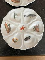 4 Porcelaine de Paris Collectie Antieke Oesterborden, Antiek en Kunst, Antiek | Porselein, Ophalen of Verzenden