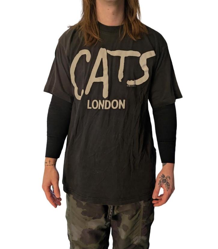 1981 “Cats” Andrew Lloyd Webber Broadway Vintage T-Shirt, Kleding | Heren, T-shirts, Gedragen, Maat 56/58 (XL), Zwart, Ophalen of Verzenden