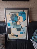 Grote vintage poster in lijst Karel  Appel 1951, Met lijst, Ophalen of Verzenden, A1 t/m A3, Rechthoekig Staand