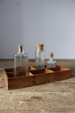 Oud brocante houten vakkenbakje *Pronck & Praal*, Ophalen of Verzenden
