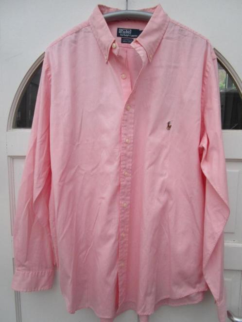 Superruim Ralph Lauren overhemd maat 2XB=XXXL, Kleding | Heren, Overhemden, Zo goed als nieuw, Overige halswijdtes, Roze, Ophalen