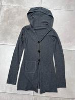 FTC CASHMERE WOL WOLLEN LANGE GRIJZE VEST MAAT M, Ophalen of Verzenden, Zo goed als nieuw, Grijs, Maat 38/40 (M)