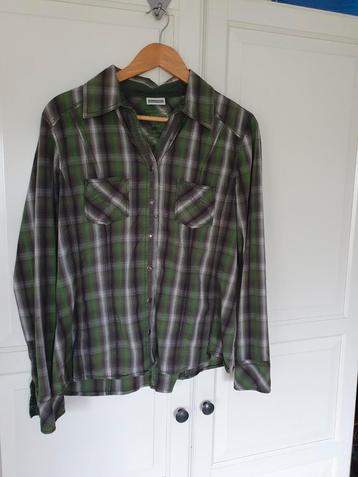Mooie groen geruite blouse mt 42 beschikbaar voor biedingen