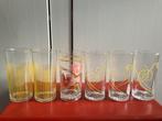 6 vintage longdrink glazen, Ophalen of Verzenden, Gebruikt, Frisdrankglas