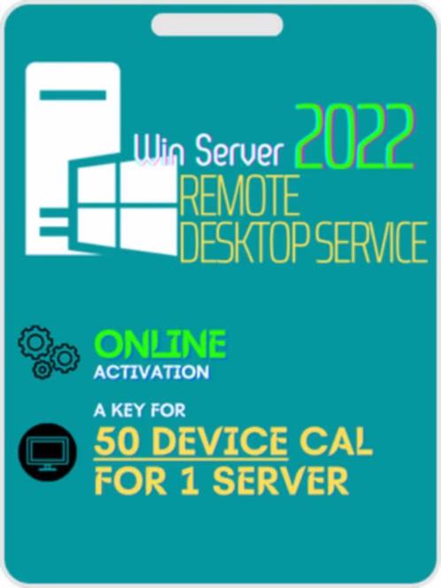 Windows Server 2022 50 RDS Device Cals, Computers en Software, Besturingssoftware, Nieuw, Windows, Ophalen of Verzenden