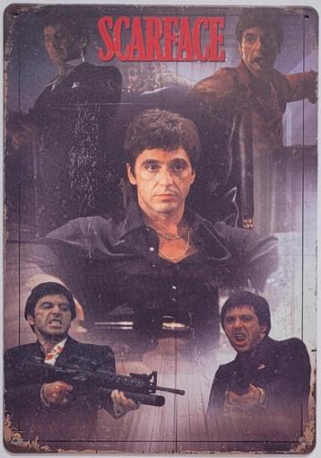 Scarface collage fotos reclamebord van metaal wandbord deco beschikbaar voor biedingen