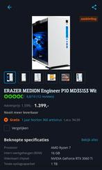 RTX 3060 Ti | Ryzen 7 5800 | 64GB RAM | 1TB SSD | Wit, Ophalen, 64 GB of meer, Zo goed als nieuw, Gaming