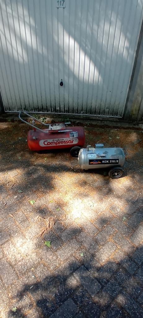 Lucht Tank, Doe-het-zelf en Verbouw, Compressors, Gebruikt, 6 tot 10 bar, 25 tot 100 liter, Minder dan 200 liter/min, Mobiel, Olievrij