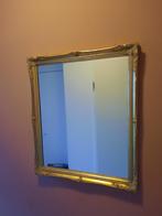Grote goudkleurige spiegel 57 x 68 cm., Ophalen, Zo goed als nieuw, Minder dan 100 cm, Rechthoekig