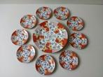 Oud Japans gebak/serveerstel.9 Delig., Ophalen of Verzenden