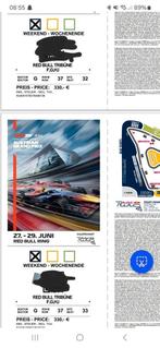 2 kaarten voor een weekend f1 Oostenrijk, Twee personen, Juni