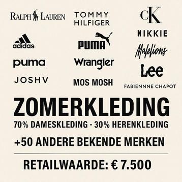 Partij Zomer- Merkkleding & overige van bekende merken 100ST beschikbaar voor biedingen
