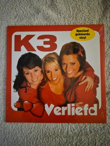 Gesealde RODE vinyl "Verliefd" van K3 originals beschikbaar voor biedingen