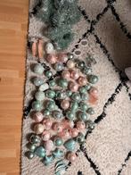 Prachtige kerstballen set roze/groen, Diversen, Kerst, Ophalen, Gebruikt
