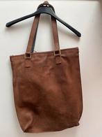 Prachtige Laauw leren tas, Sieraden, Tassen en Uiterlijk, Tassen | Damestassen, Ophalen of Verzenden, Gebruikt, Bruin, Handtas