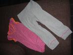 Pyjama maat 134-140, Hema, roze gestreept hemd/grijs broek, Kinderen en Baby's, Kinderkleding | Maat 134, Nacht- of Onderkleding