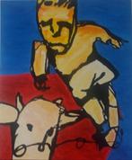 Groot canvas Herman Brood stijl, Ophalen of Verzenden
