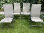 OUTDOOR STYLE Tuinstoelenset met Zitkussens, Ophalen, Gebruikt, Aluminium, Inklapbaar
