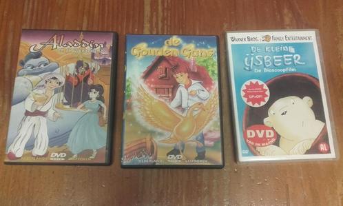 3x dvd film Aladin de Gouden gans de Kleine ijsbeer, Cd's en Dvd's, Dvd's | Kinderen en Jeugd, Gebruikt, Film, Avontuur, Alle leeftijden