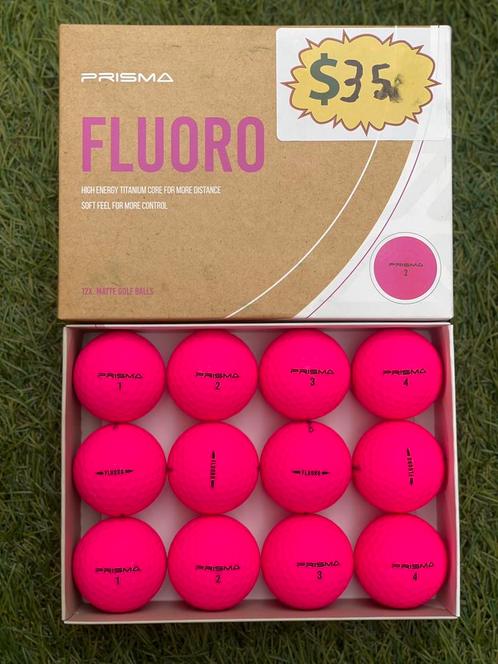 Prisma fluoro matte roze golfballen, Sport en Fitness, Golf, Nieuw, Bal(len), Overige merken, Ophalen of Verzenden