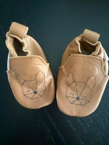 Boumy baby slofjes leer cognac XS 0-6 maanden beschikbaar voor biedingen