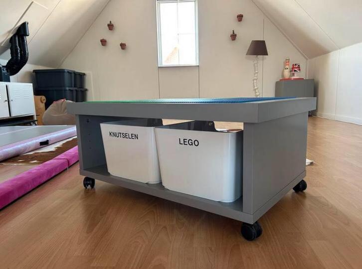 Lego speeltafel met opbergruimte met legoplaten, Kinderen en Baby's, Speelgoed | Duplo en Lego, Ophalen