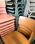 Retro eetkamerstoelen nieuw okerbruin cognac prijs p/stuk, Overige kleuren, NL, Ophalen of Verzenden, Valk