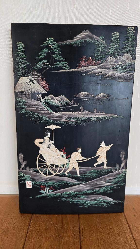 japans  paneel, Antiek en Kunst, Kunst | Niet-Westerse kunst, Ophalen of Verzenden