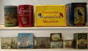 11 Vintage blikken, per stuk of alles in 1 koop, bieden.. beschikbaar voor biedingen