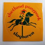Leuke oude sticker.  shetland ponypark Slagharen., Verzamelen, Stickers, Ophalen of Verzenden, Zo goed als nieuw, Overige typen