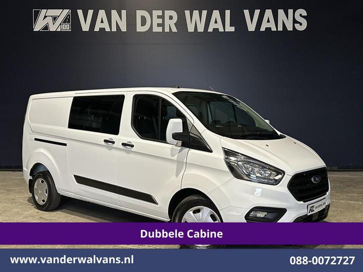 Ford Transit Custom 2.0 TDCI 131pk L2H1 Dubbele Cabine Euro6, Auto's, Bestelauto's, Bedrijf, Te koop, ABS, Airconditioning, Alarm