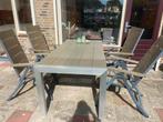 Vier tuinstoelen van polywood (zonder de tafel dus), Ophalen, Gebruikt, Overige materialen, Verstelbaar