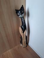 Hoge houten poes, Ophalen of Verzenden, Gebruikt