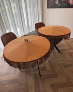 Vintage lampenkap jaren 60/70 Brons Oranje Bruin, Ophalen of Verzenden, Zo goed als nieuw