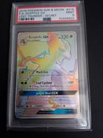 Sceptile GX Rainbow 216/214 PSA 9 - Lost Thunder, Ophalen of Verzenden, Zo goed als nieuw, Losse kaart, Foil