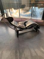 Loungechair le corbusier, zwart leer, luxe uitstraling, Huis en Inrichting, Banken | Sofa's en Chaises Longues, Ophalen, Eenpersoons