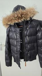 Moscow jas zwart M met bontkraag, Kleding | Dames, Jassen | Winter, Ophalen of Verzenden, Gedragen, Zwart