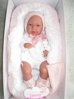 soft body baby pop levensechte babypop Llorens en mand speen, Nieuw, Ophalen of Verzenden, Babypop