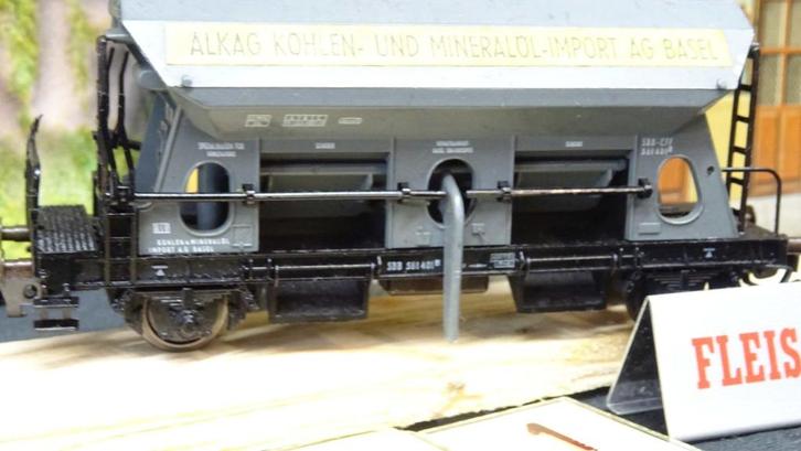 511=Fleischmann zelflosser van de Zwitserse spoorwegen.2310, Hobby en Vrije tijd, Modeltreinen | H0, Gebruikt, Wagon, Gelijkstroom