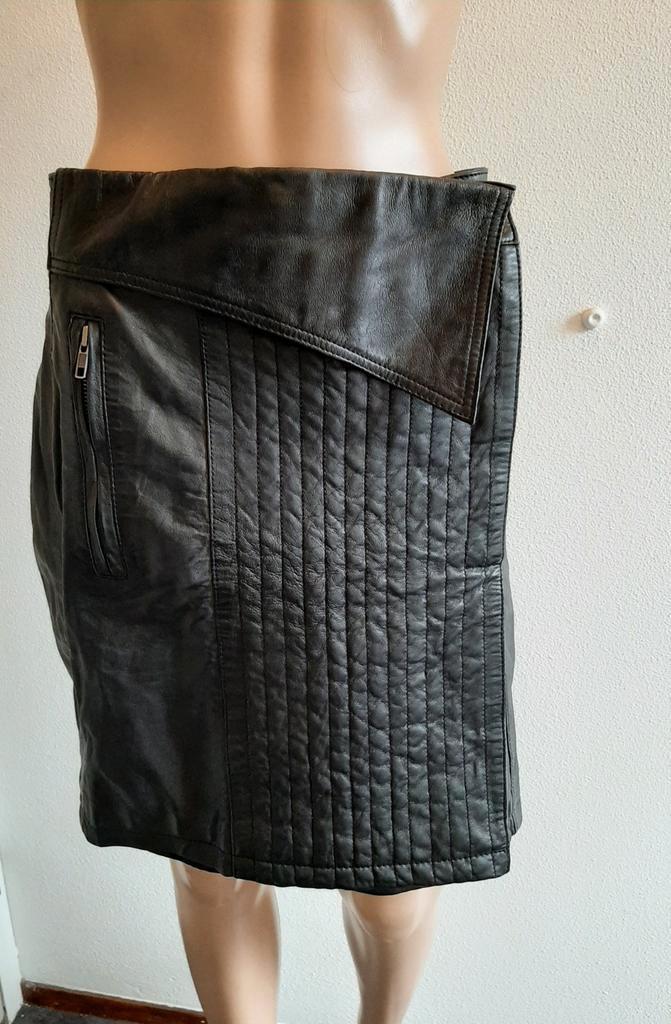 YAYA Leder Rok - Maat 38, Kleding | Dames, Rokken, Zo goed als nieuw, Maat 38/40 (M), Boven de knie, Ophalen of Verzenden