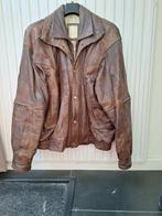 Vintage leren jas, Ophalen of Verzenden, Gedragen, Maat 52/54 (L), Bruin