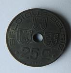 Munt België 25 c 1942, Postzegels en Munten, Munten | België, Verzenden, Overig, Losse munt